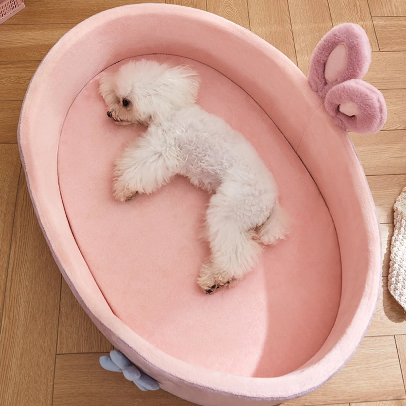 Adorable Bunny-Ear Pet Bed – The Coziest Haven for Your Furry Friend! - Pet Bliss