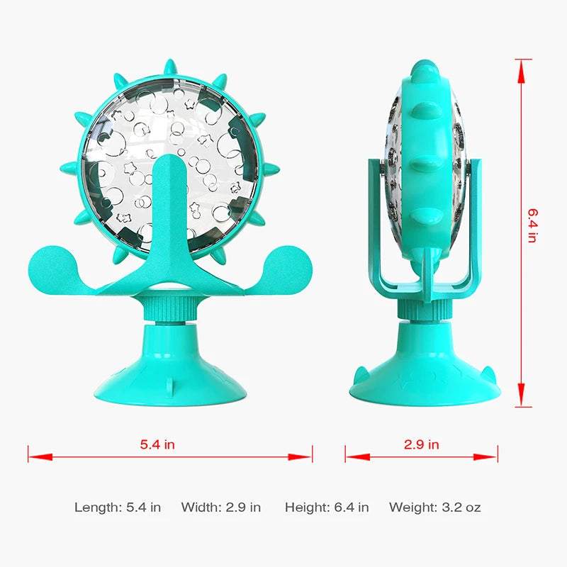 Spinning Magic Wheel – Interactive Food Dispenser for Cats🎡 - Pet Bliss