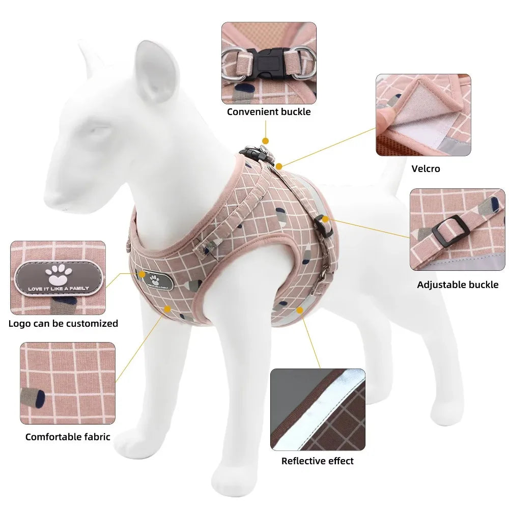 All-in-One Harness Set – Walk in Style & Comfort - Pet Bliss
