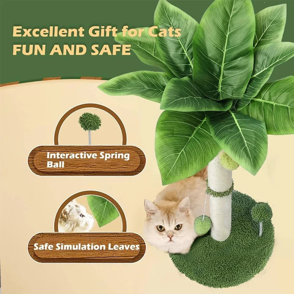 Palm Tree Cat Scratcher – Scratch, Climb, and Chill in Style 🌴 - Pet Bliss