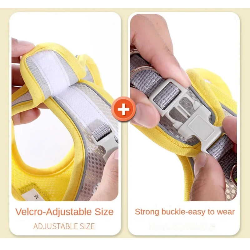 Soft Mesh Pet Harness – Reflective & Comfy - Pet Bliss
