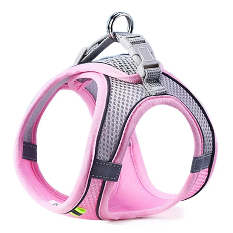 Soft Mesh Pet Harness – Reflective & Comfy - Pet Bliss