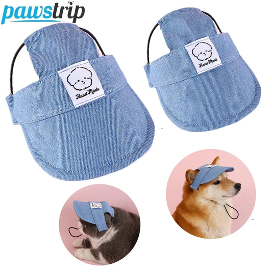 Pawsh Pup Denim Cap 🧢 – Cool Vibes, Protected Eyes - Pet Bliss
