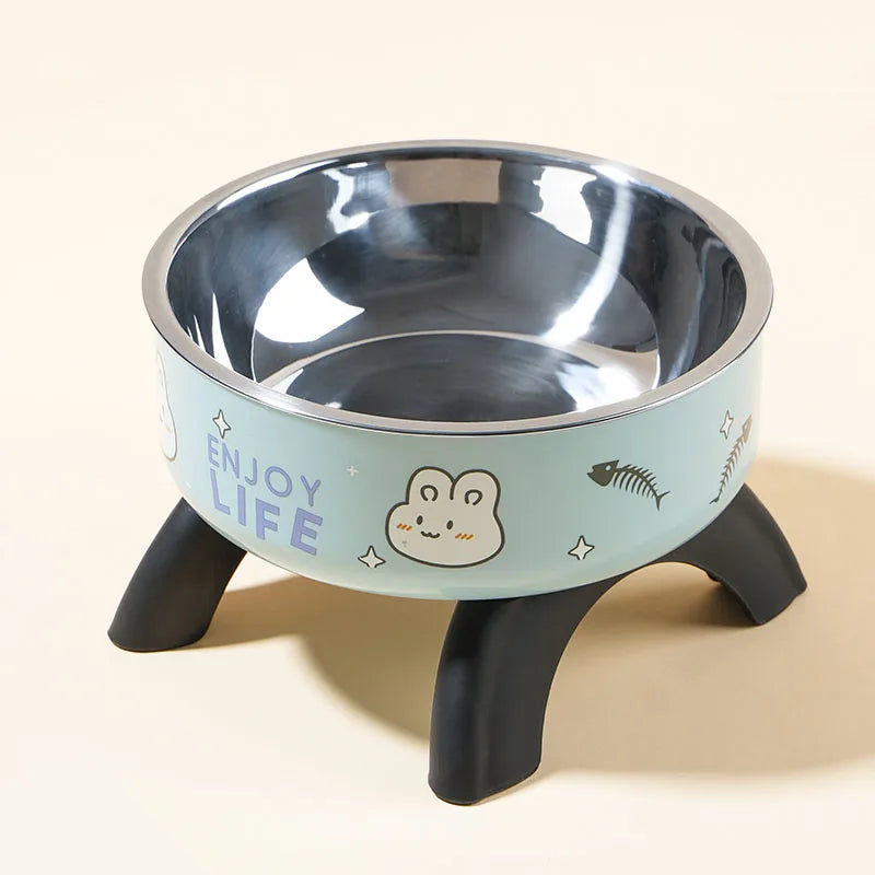 Elevated Stainless Steel Pet Bowl – Stable & Spill-Proof - Pet Bliss