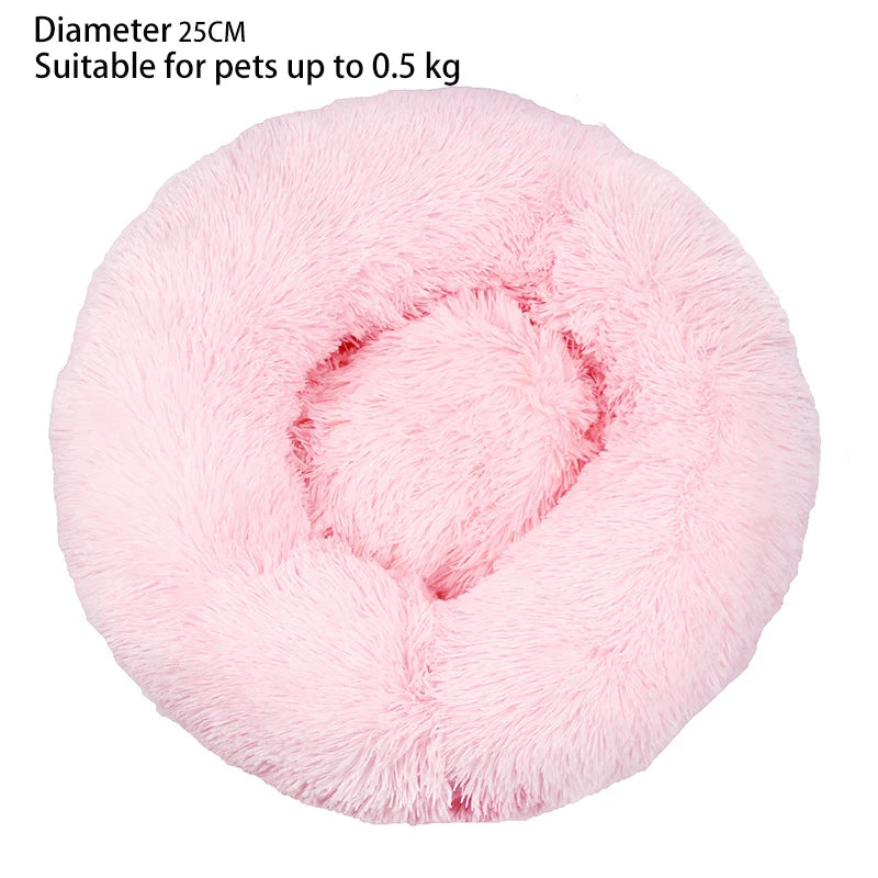 Donut Cuddle Bed – Soothing Sleep for Cats & Small Dogs - Pet Bliss