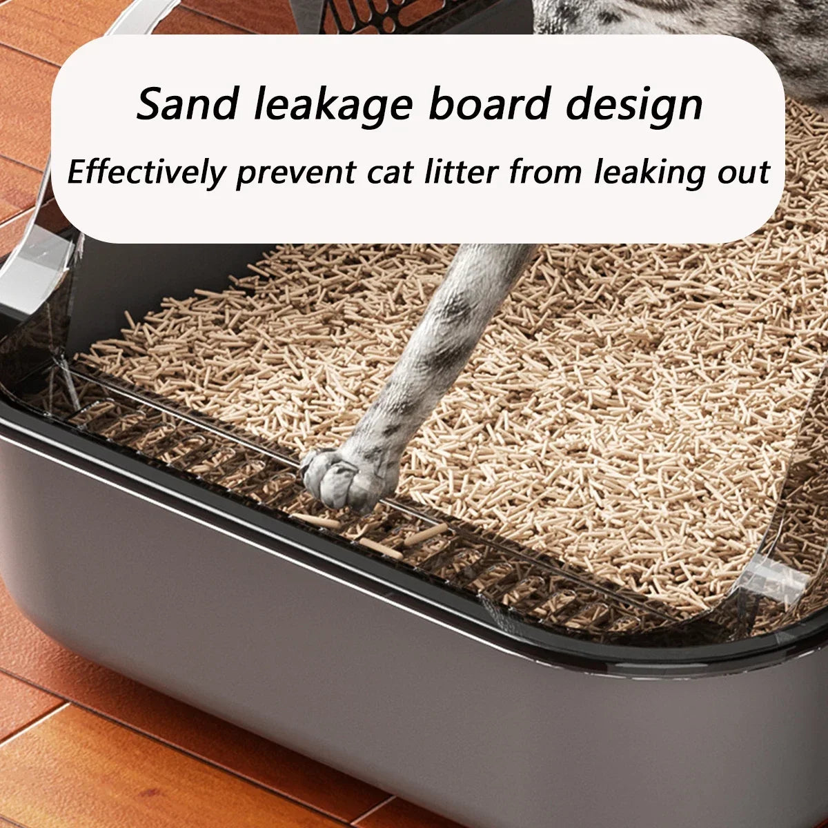 Open Cat Litter Box with Scoop - Pet Bliss