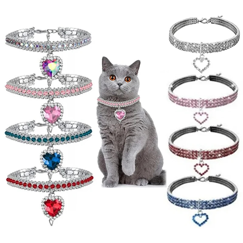 Sparkling Cat Collar – Glamour for Your Furry Friend - Pet Bliss