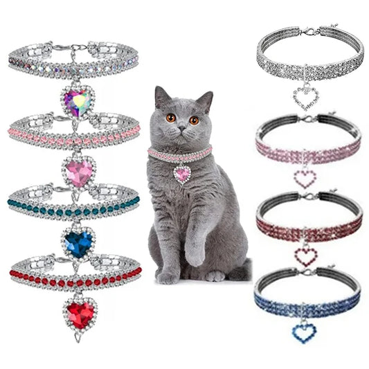 Sparkling Cat Collar – Glamour for Your Furry Friend - Pet Bliss