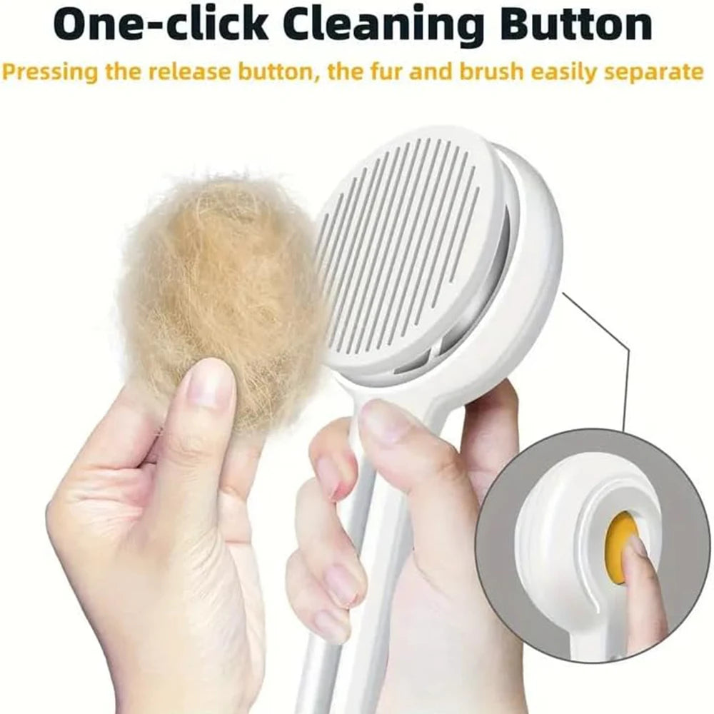 Self-Cleaning Pet Grooming Brush – Tangle-Free, Shed-Free, Stress-Free! - Pet Bliss