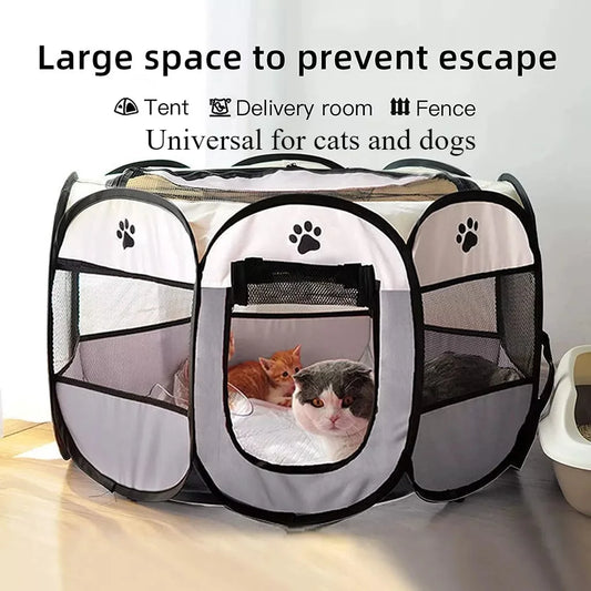 Portable Pet Playpen 🏕️ Spacious, Safe & Travel-Friendly! - Pet Bliss