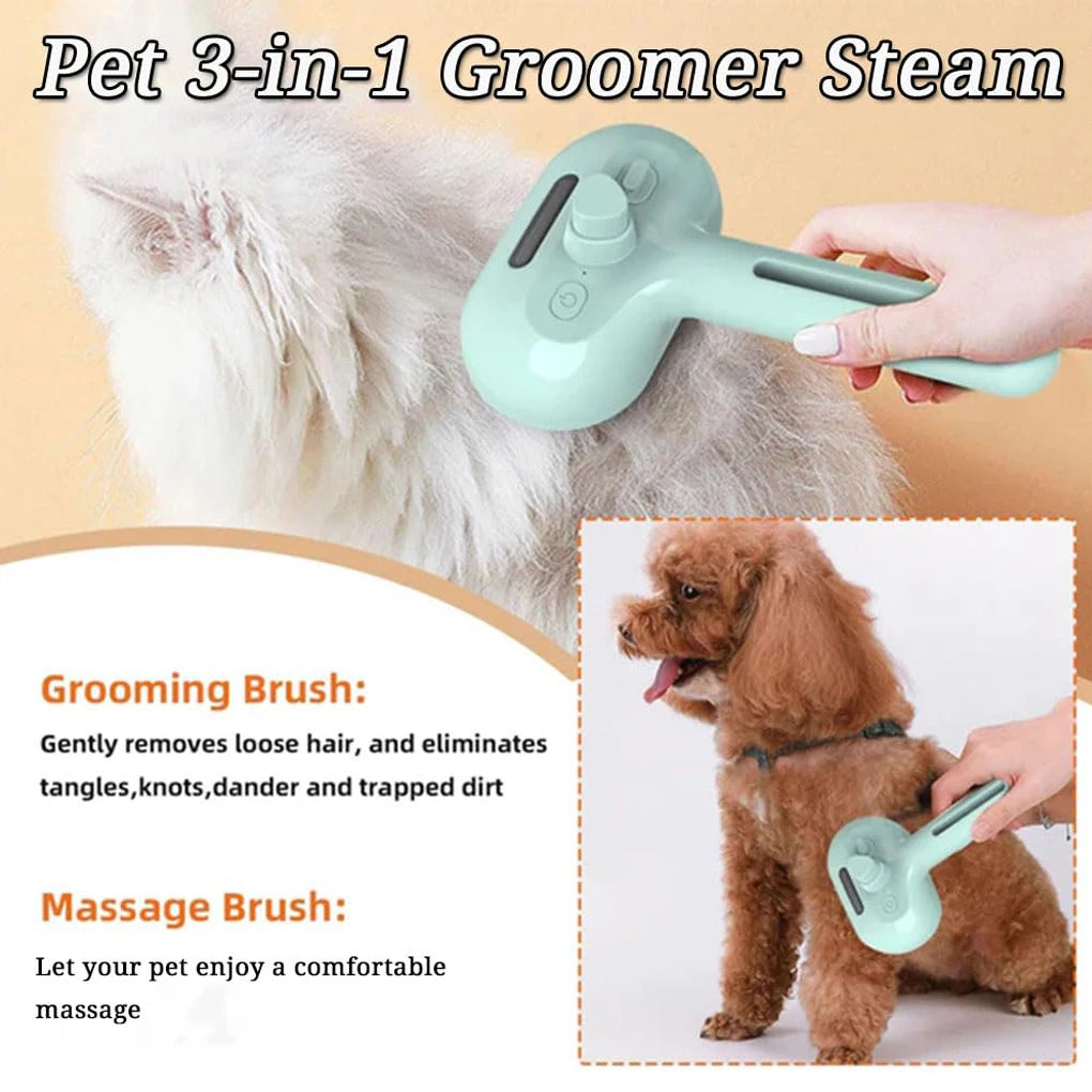 FurSpa Steam Grooming Brush - Pet Bliss
