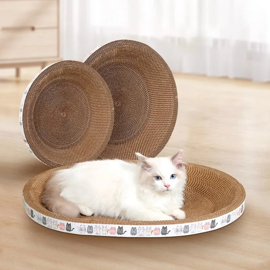 Cozy Cat Scratcher Bed – A Perfect Spot for Scratching & Lounging! - Pet Bliss