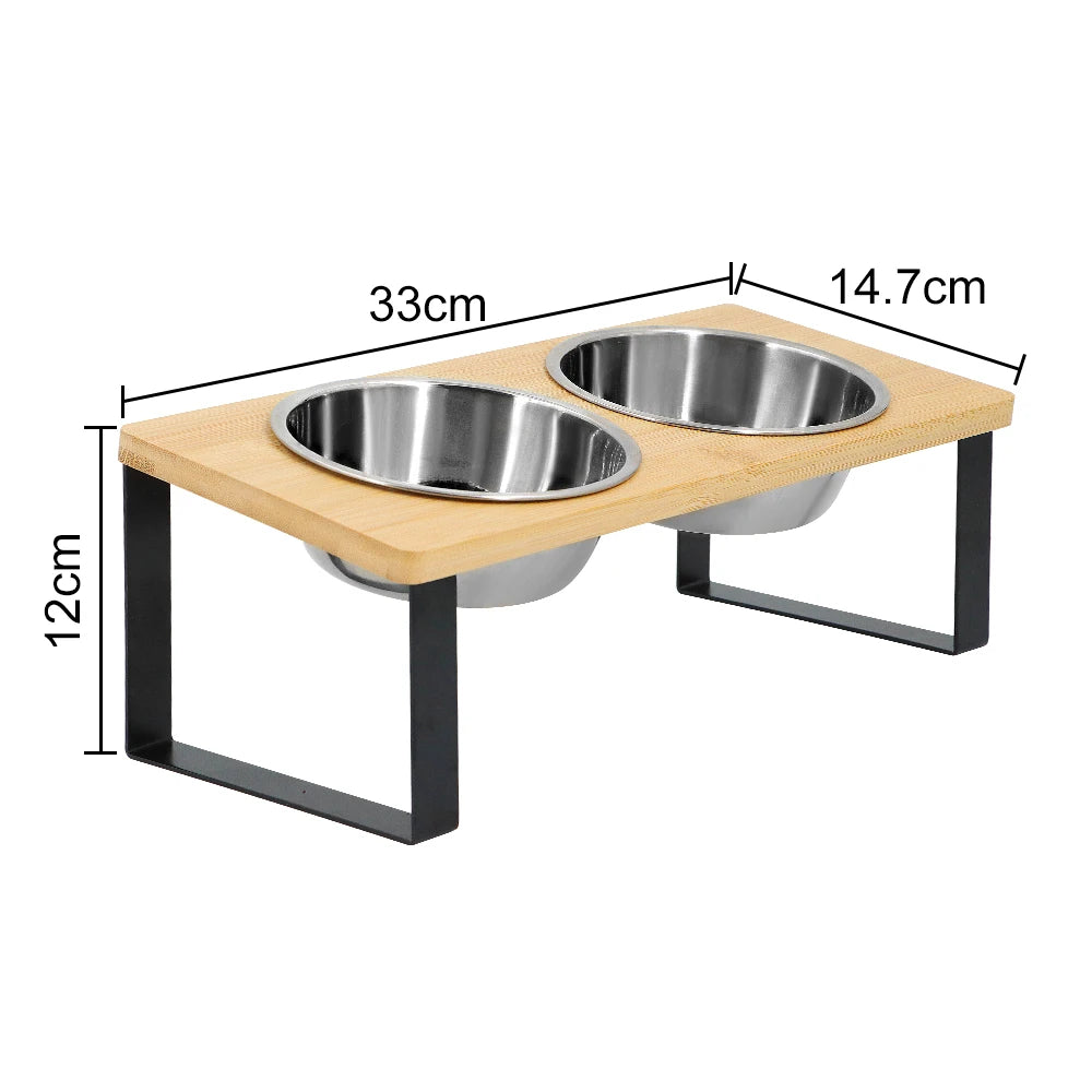 Modern Raised Pet Feeder – Minimal Design, Maximum Comfort - Pet Bliss