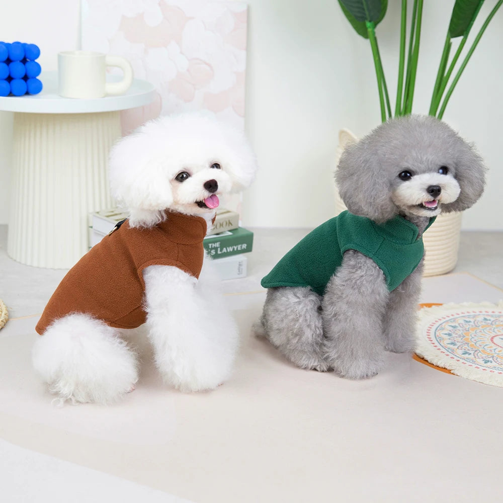 Cozy Fleece Pet Vest – Warmth with a Zip - Pet Bliss