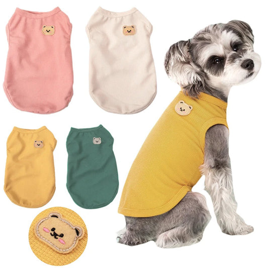 Teddy Patch Dog Shirt – Cuteness in Every Stitch - Pet Bliss