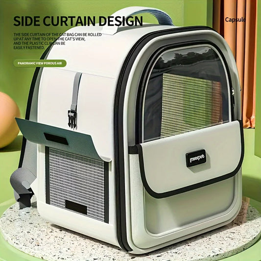 Luxury Pet Backpack Carrier – Stylish Comfort for Your Pets on the Go! - Pet Bliss