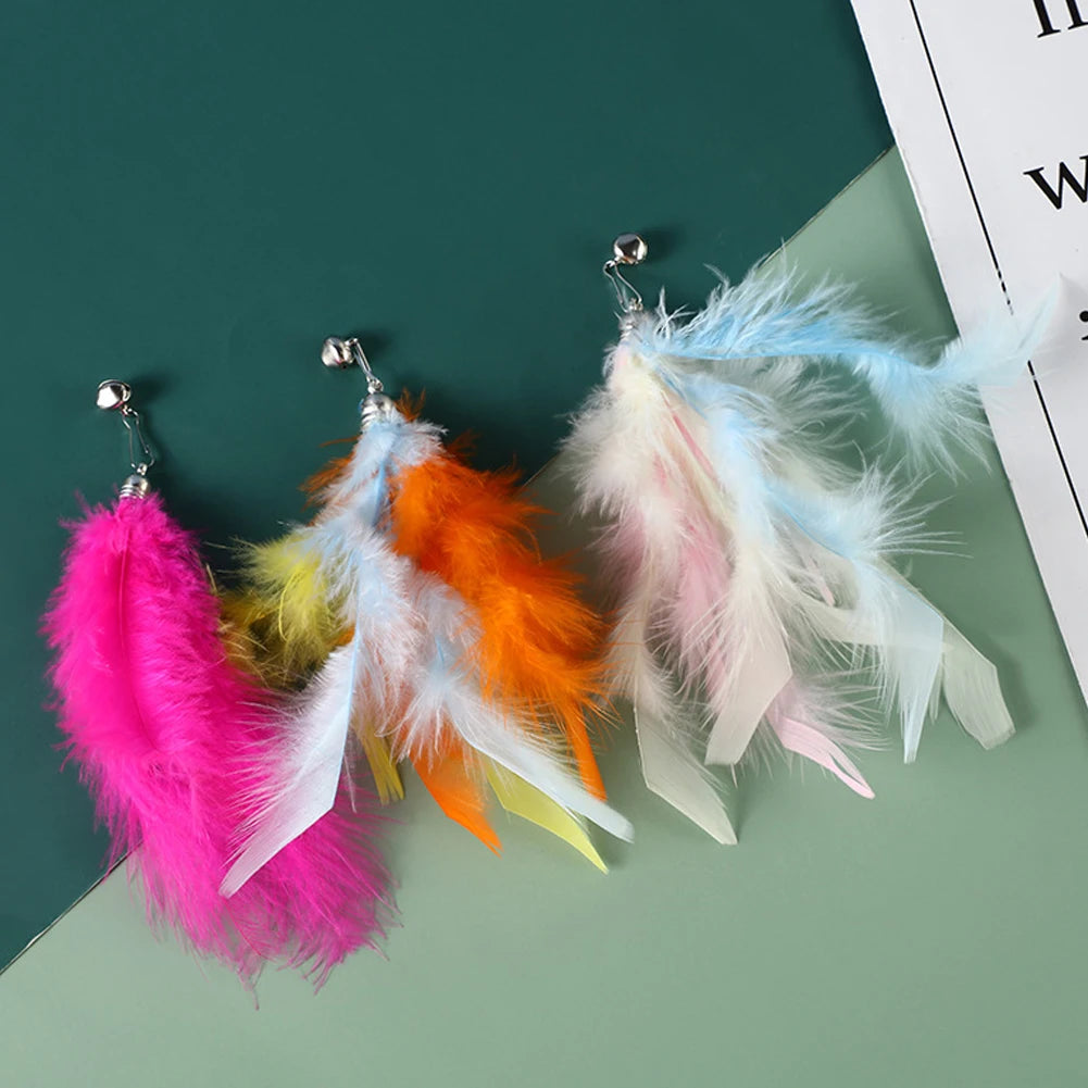 Feather Cat Teaser Wand – Interactive Fun for Your Feline - Pet Bliss