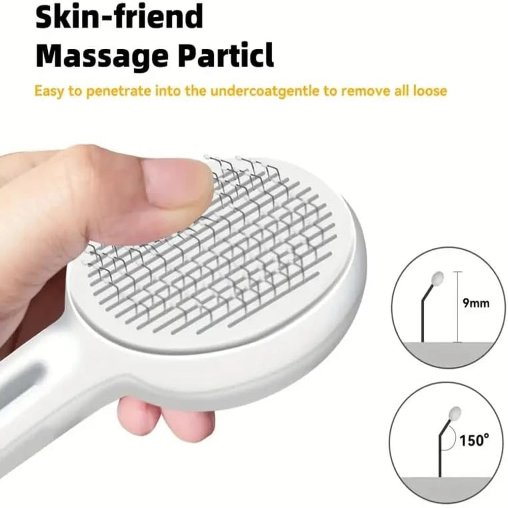 Self-Cleaning Pet Grooming Brush – Tangle-Free, Shed-Free, Stress-Free! - Pet Bliss