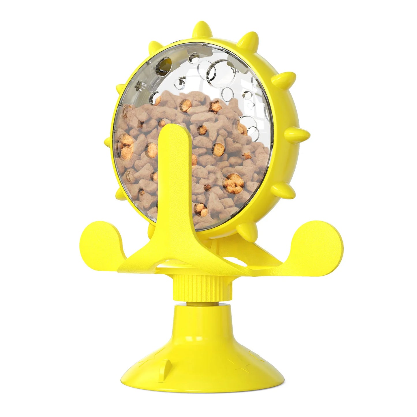 Spinning Magic Wheel – Interactive Food Dispenser for Cats🎡 - Pet Bliss
