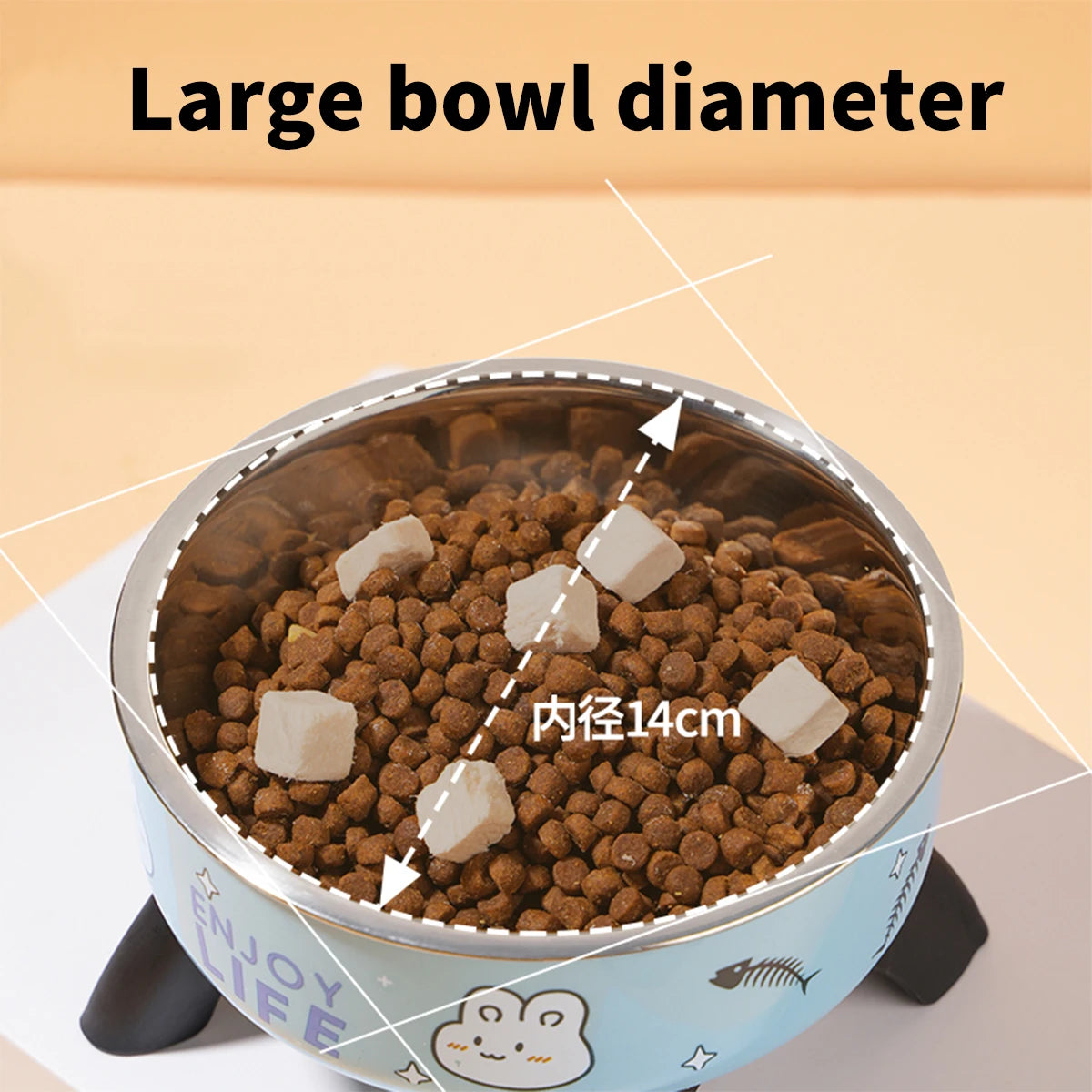 Elevated Stainless Steel Pet Bowl – Stable & Spill-Proof - Pet Bliss
