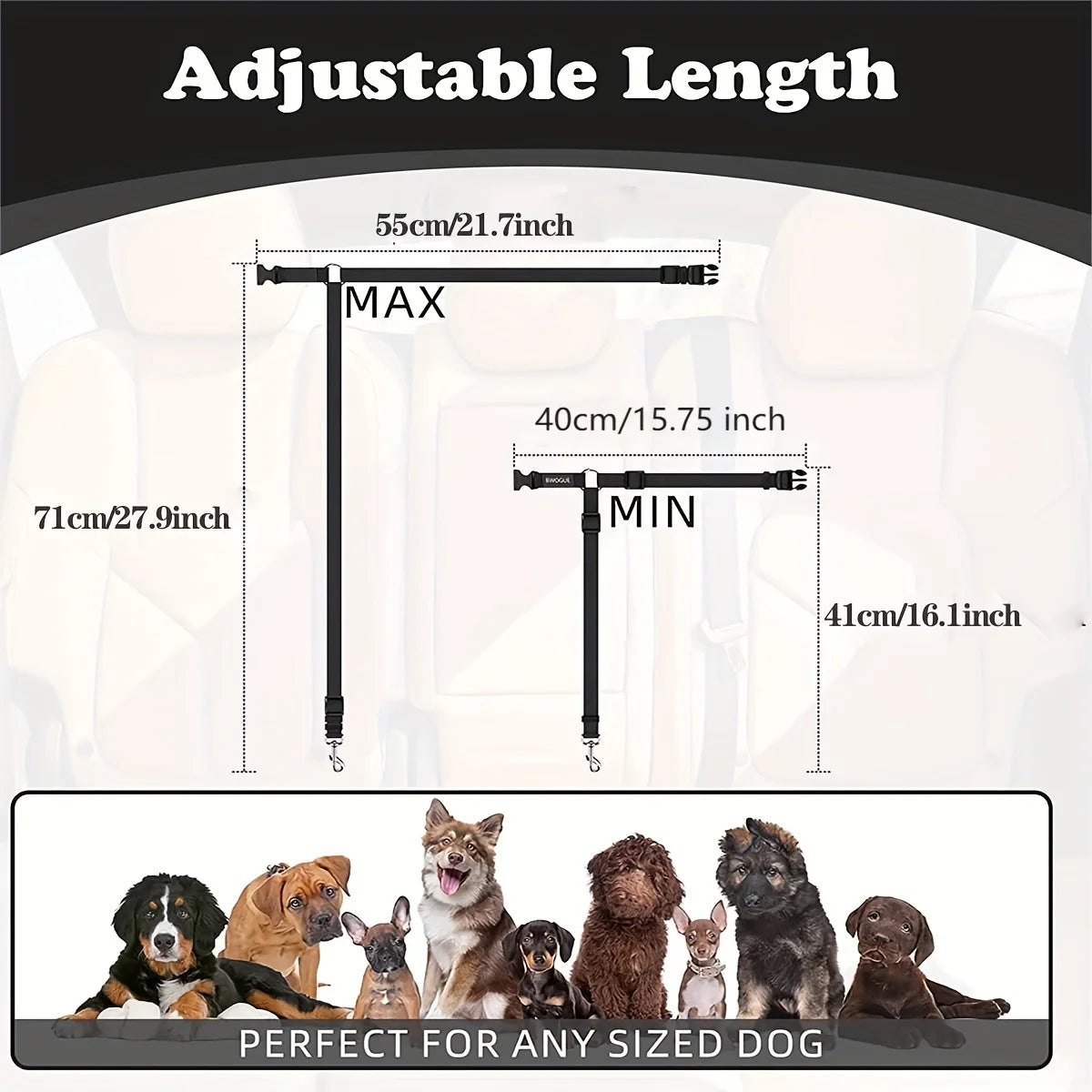 Dog Seat Belt – Ultimate Safety & Comfort for Your Pup! - Pet Bliss