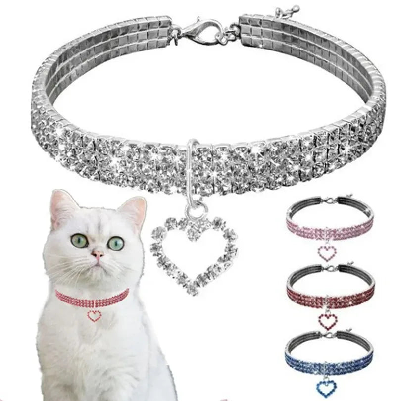Sparkling Cat Collar – Glamour for Your Furry Friend - Pet Bliss