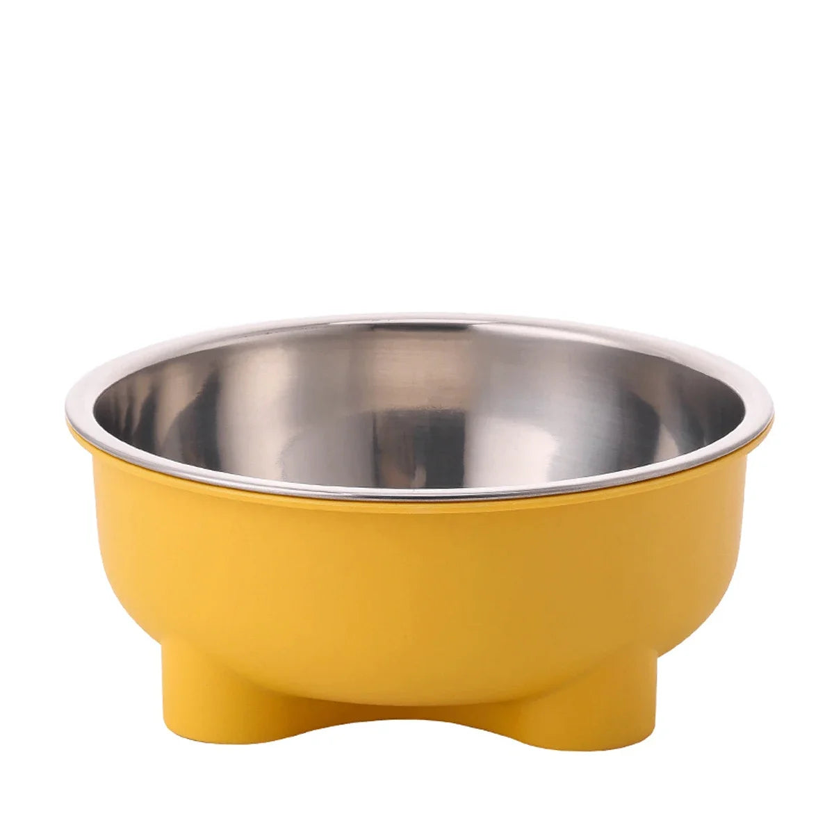 Bright Stainless-Steel Pet Bowl – Simple, Sturdy & Splash-Free - Pet Bliss
