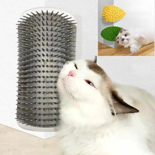 Cat Self-Grooming Corner – The Purr-fect Scratch & Massage Combo! - Pet Bliss