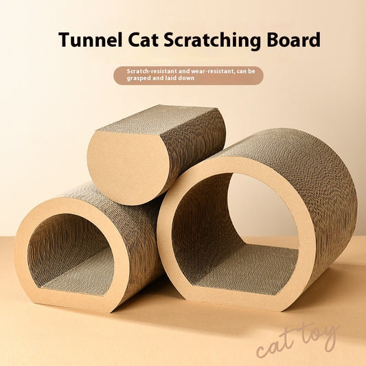 Cat Tunnel Scratcher Set – The Ultimate Play & Rest Spot for Your Cat! - Pet Bliss